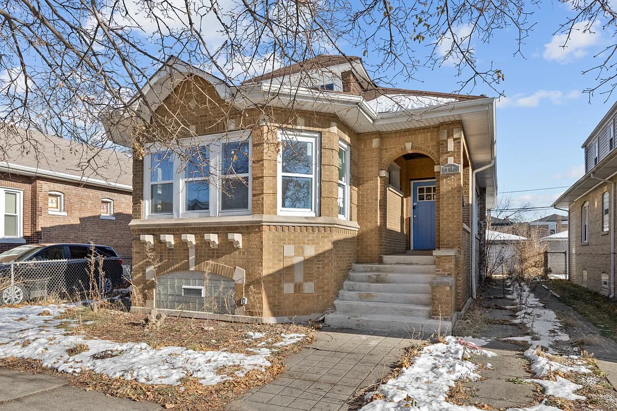 Brick house in Chicago, Illinois